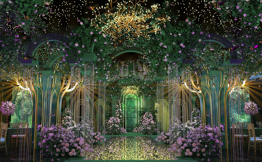 义乌奇妙森林婚礼堂效果展示